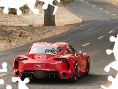 Concept, Way, Toyota, FT-1, red hot