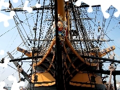 nose, HMS Victory, galleon