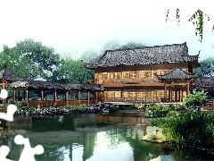 Garden, house, Japan