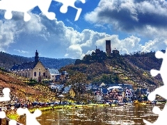 Mountains, Bruttig Fankel, Germany, Town