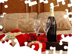 gifts, Bottle, champagne