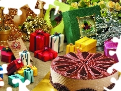 gifts, Cake, color