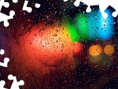 Glass, Colours, Rain