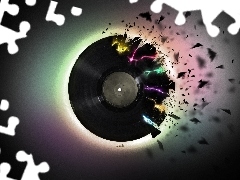 broken, Analog, graphics, CD