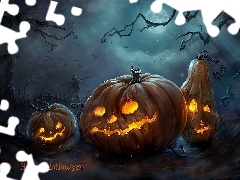 halloween, pumpkin, graphics, scary