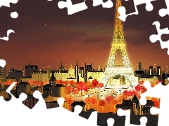 graphics, Paris, Night