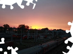 train, Trains, Great Sunsets