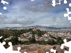 panorama, Athens, Greece, town