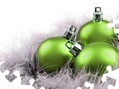 green ones, baubles