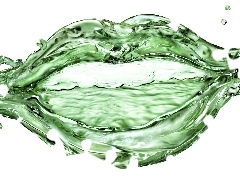 lips, water, green ones