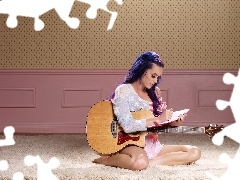 note-book, Katy Perry, Guitar