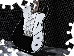 Guitar, black, White
