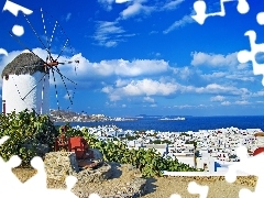 Gulf, Windmill, sea