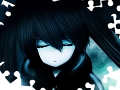 Black Rock Shooter, girl, Hair, Anime