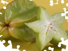 carambola, half