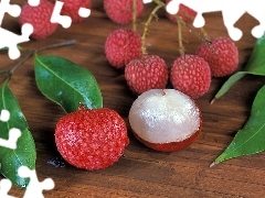 lychee, half