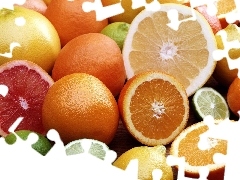 Fruits, All, Halves, citrus