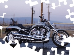 silver, Harley Davidson V-Rod