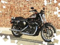 Black, Harley Davidson Sportster XL883