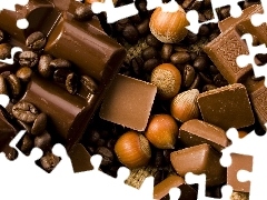 cuts, nuts, hazelnuts, chocolate