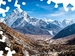 Nepal, Ama Dablam, Himalayas, Mountains