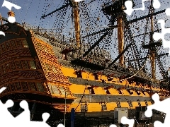 Beatyfull, sailing vessel, HMS Victory, antique