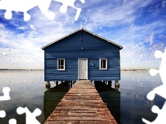 lake, blue, Home, Platform