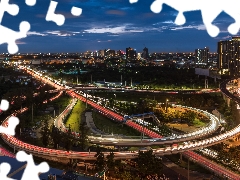 roads, Houses, Bangkok, crossing, Thailand