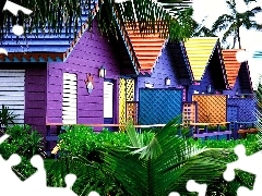 Houses, Maldives, color