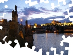 Prague, Charles, Hradcany, bridge