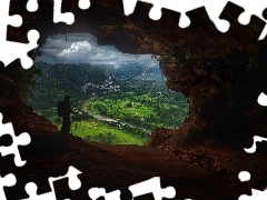 entry, View, Human, cave