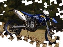 footer, blue, Husaberg FE450