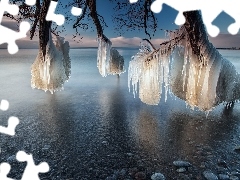 icicle, lake, Icecream