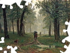 In Oak, Forest, Shishkin, Rain, Ivan