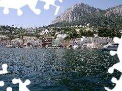 panorama, Capri, Italy, town