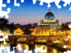 Rome, Italy, Basilica of St. Peter, Vatican, bridge