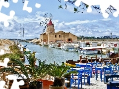 Windmill, Sicilia, Italy, Restaurant