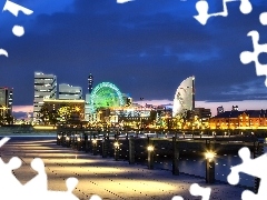 Town, Yokohama, Japan, panorama