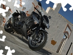 plough, Black, Kawasaki Z1000