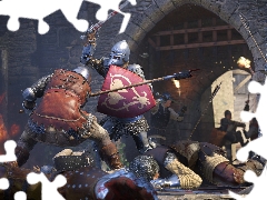 game, Fight, knights, Kingdom Come Deliverance