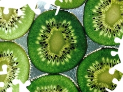 Halves, kiwi