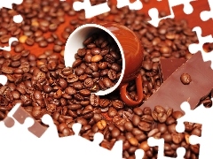 knuckle, chocolate, coffee, cup, grains