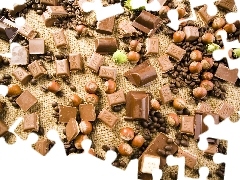 coffee, chocolate, knuckle, nuts
