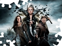 Snow White and the Huntsman, Kristen Stewart, Chris Hemsworth, Charlize Theron