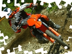 Orange, KTM 125 SX