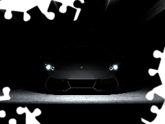 Lamborghini, Night, darkness