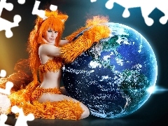 FireFox, Women, land, Ginger