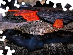 rocks, Lava