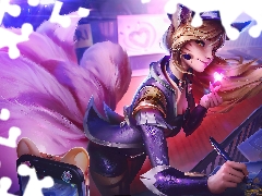 game, form, Ahri, League Of Legends