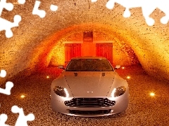 lighting, Aston Martin V8 Vantage S, garage